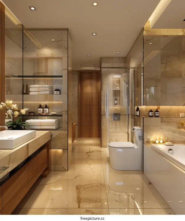 Modern Luxurious Bathroom Interior Design