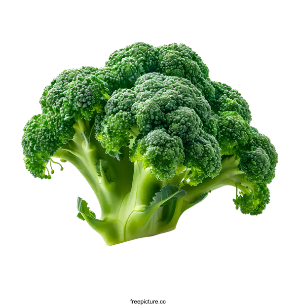 [Transparent Background PNG]Fresh Green Broccoli on White Background