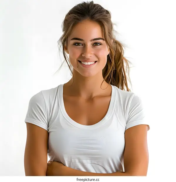 Portrait of a Smiling Young Woman