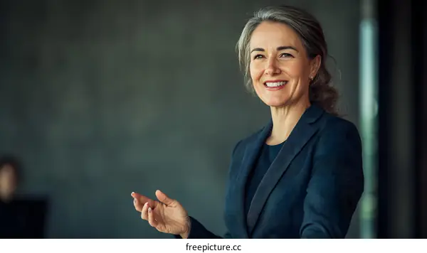 Smiling Business Woman Portrait