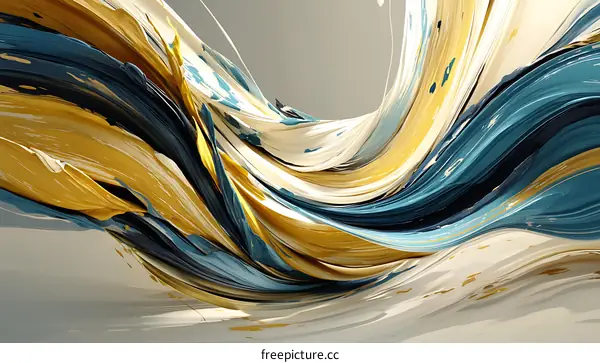 Abstract Paint Flow Artistic Design
