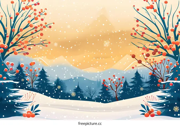 Snowy Winter Landscape