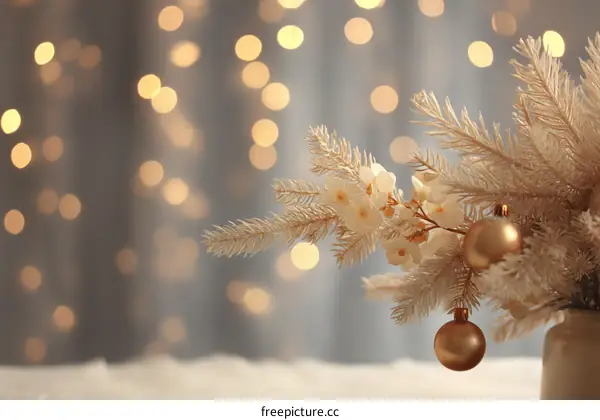 Elegant Christmas Decoration with Soft Light