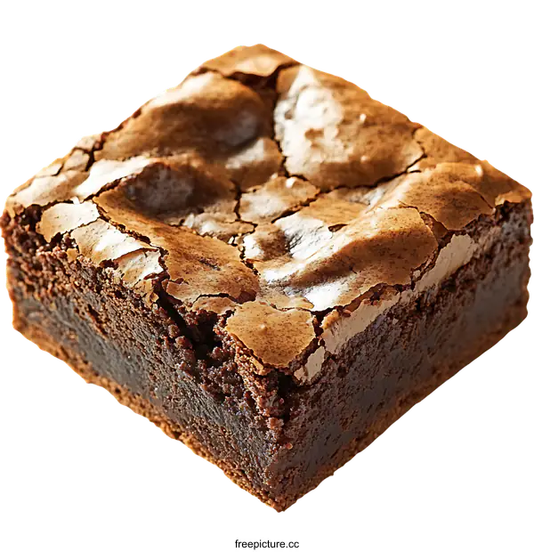 [Transparent Background PNG]Delicious Chocolate Brownie Dessert