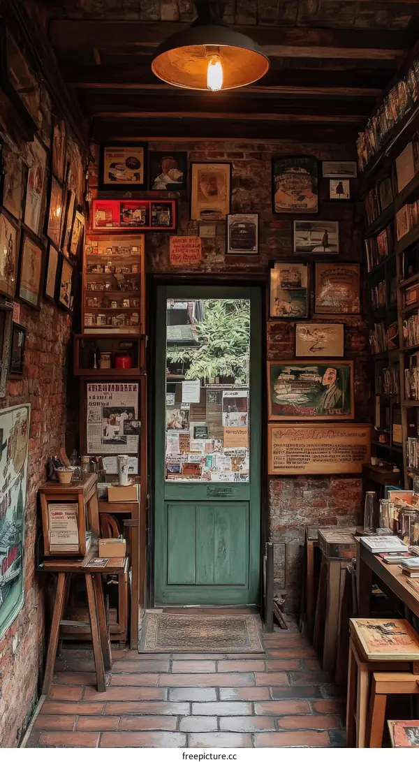 Vintage Bookshop Interior Design