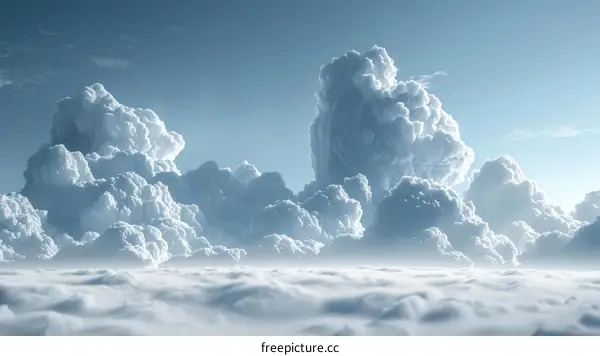 Majestic Cloudscape Over a Sea of Clouds