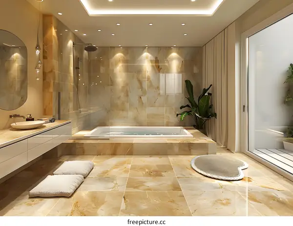 Luxury Modern Bathroom Effect Design