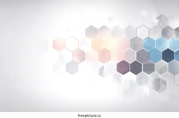 Abstract Geometric Hexagon Pattern Background Design