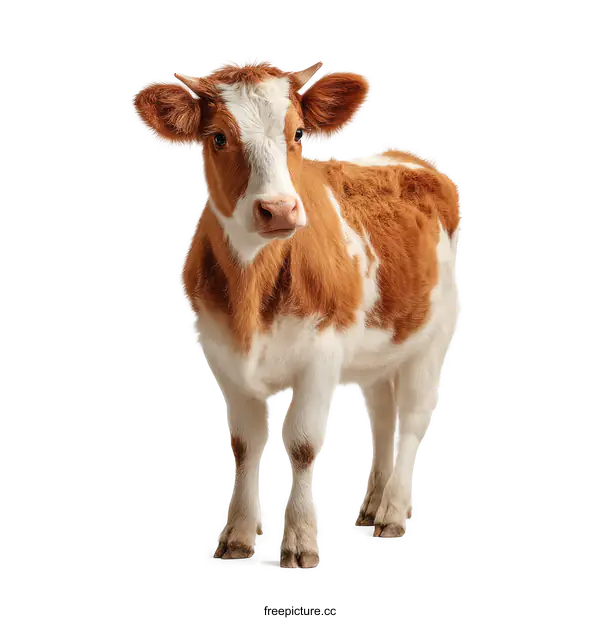 [Transparent Background PNG]Adorable Calf in Studio Shot
