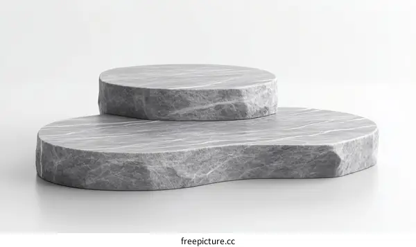 Modern Grey Stone Product Display Stage