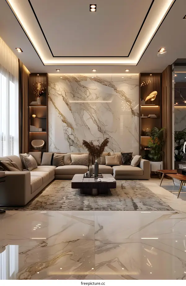 Modern minimalist living room