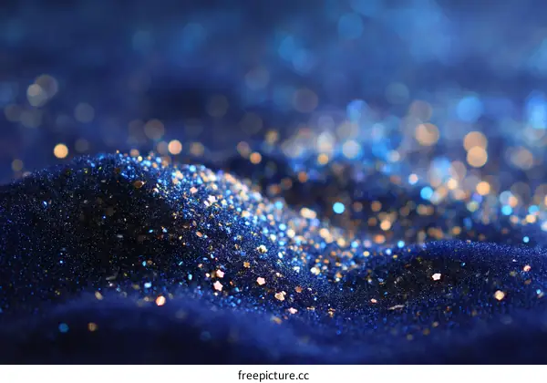 Sparkling Blue Glitter Background