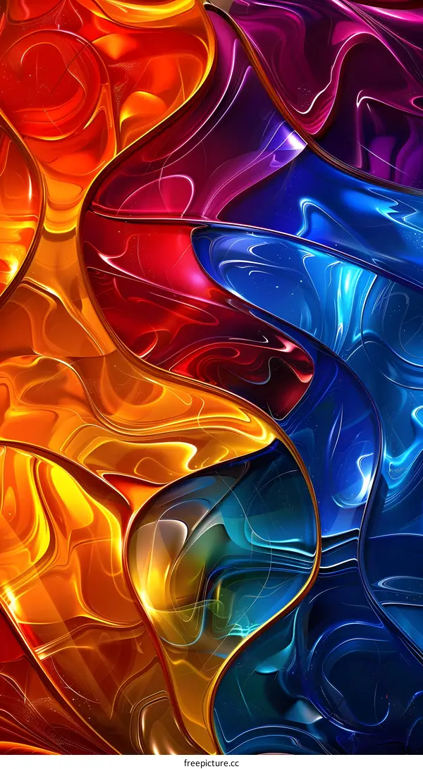 Colorful abstract painting