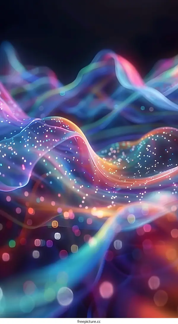 Abstract Colorful Wavy Background