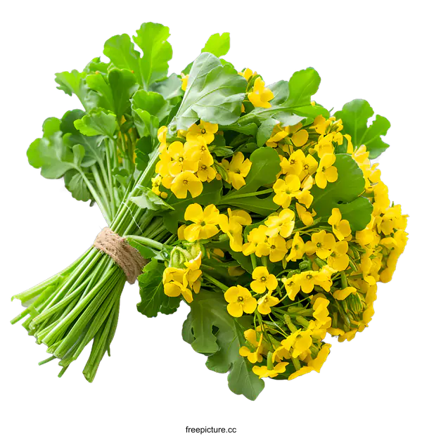[Transparent Background PNG]A bouquet of yellow flowers