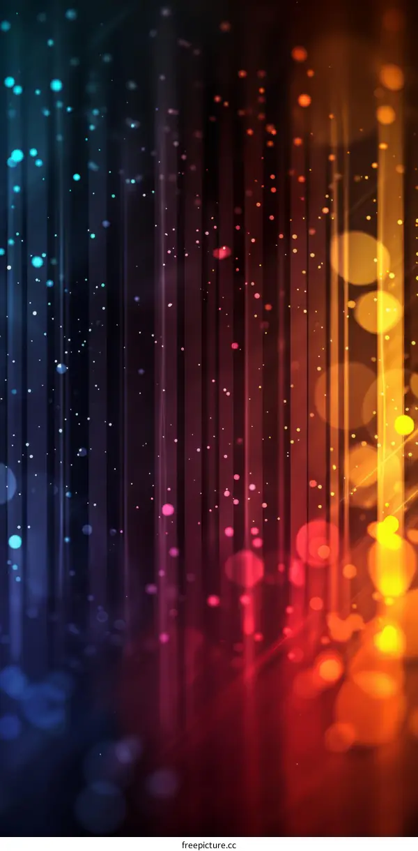 Colorful lights and sparkles background