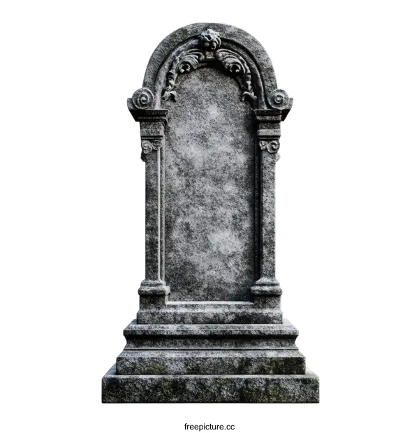 [Transparent Background PNG]Antique Blank Tombstone Design Illustration