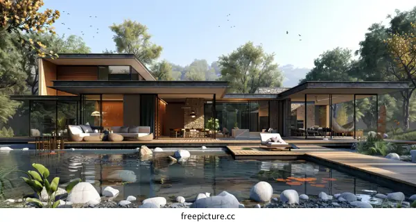 Modern House with Natural Elements