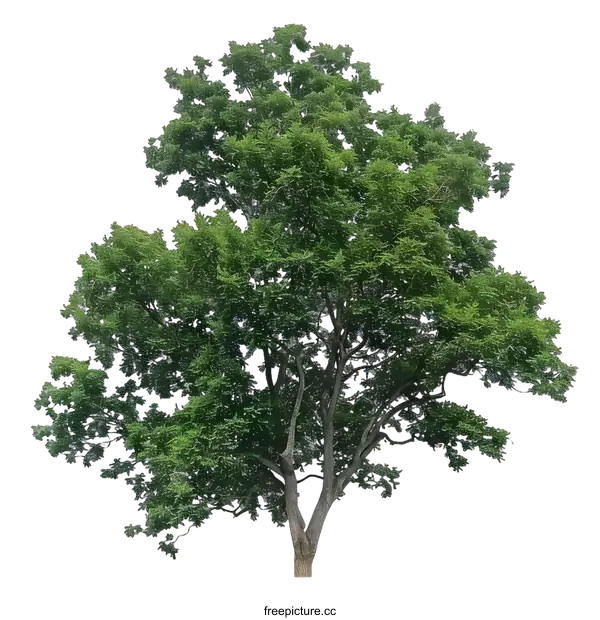 [Transparent Background PNG]Green Tree Isolated on White Background