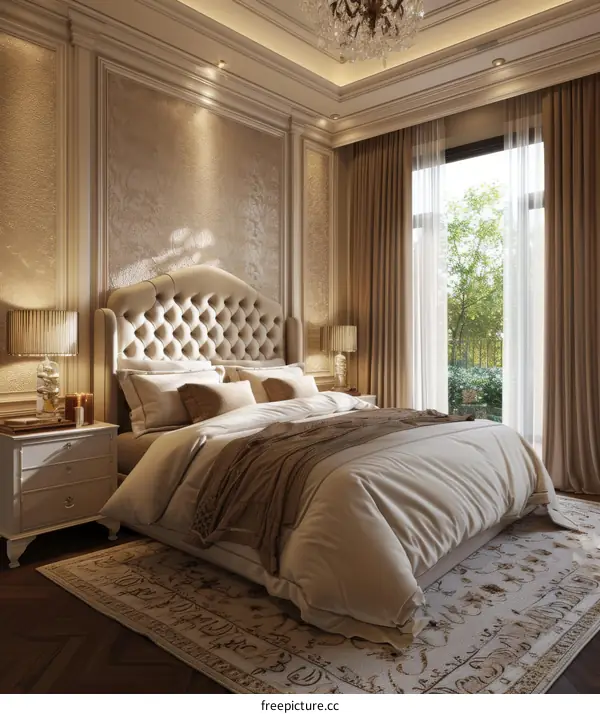 Luxury Bedroom Interior Design Illustration