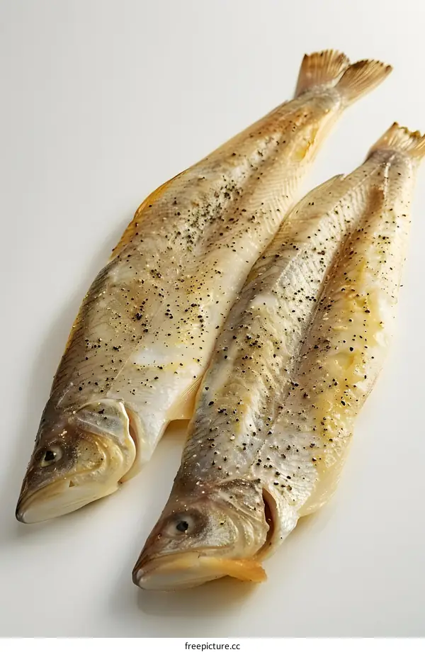 Two dried fish