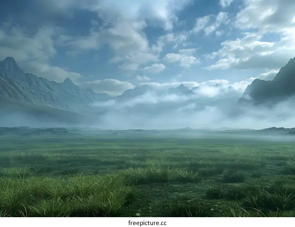 The vast grassland scenery
