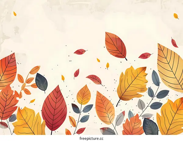 Autumn Leaves Background Illustration
