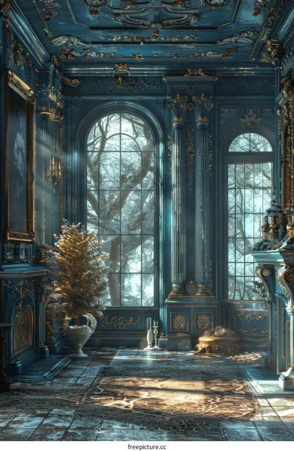 Luxurious Rococo Palace Interior