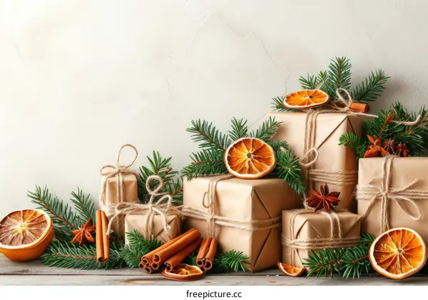 Christmas gifts and decorations