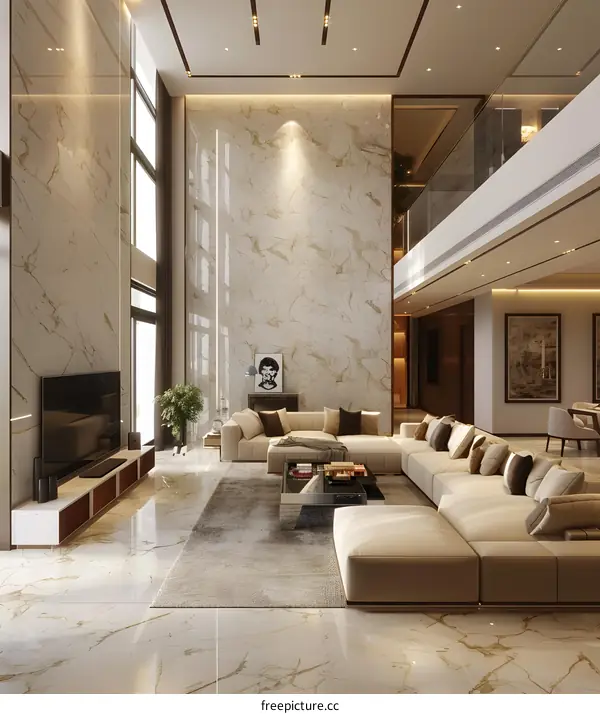 Modern minimalist living room