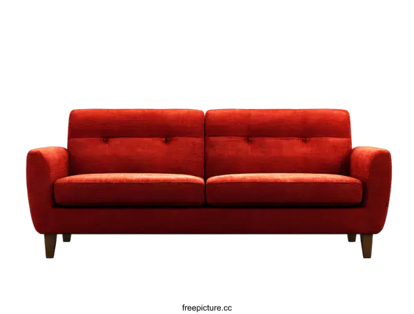 [Transparent Background PNG]Red Sofa  Modern Furniture Design