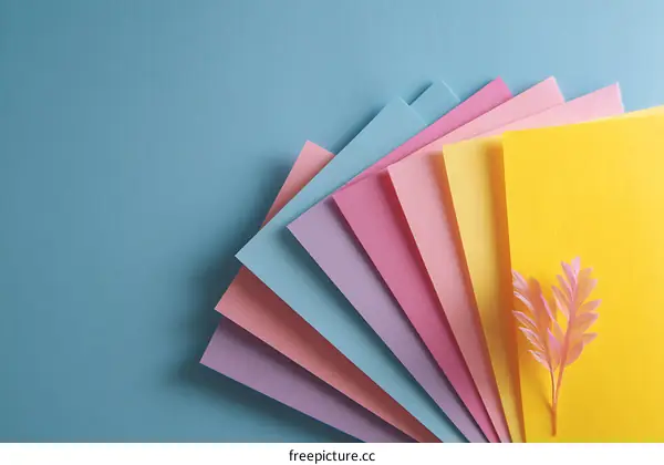 Colorful Paper Sheets Abstract Background Design
