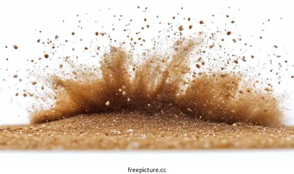 Sand Explosion Abstract Photography