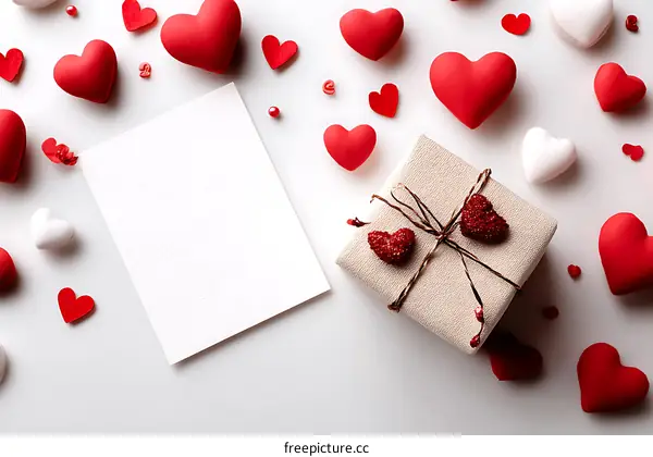Valentines Day Gift  Blank Note