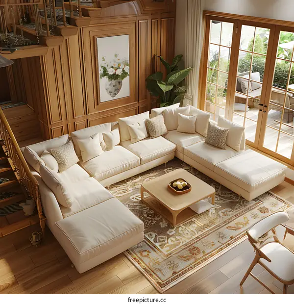 Bright and Airy Living Room With Comfy Seating