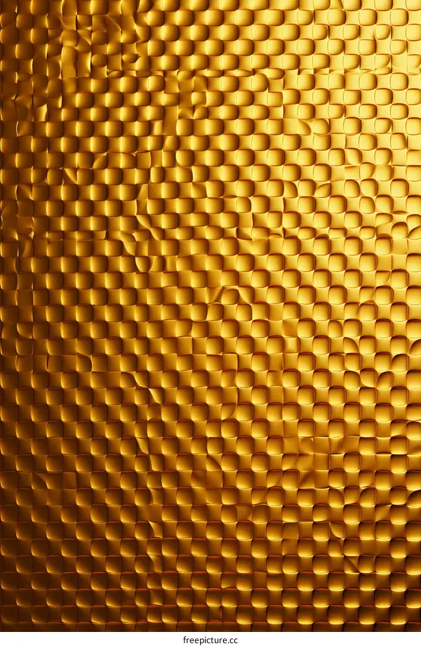Golden cubes background