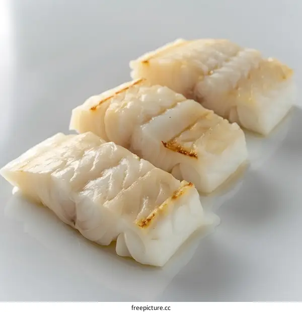 three pieces of fish fillet