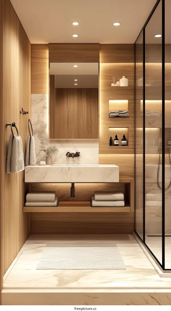 Modern Minimalist Bathroom Design Interior
