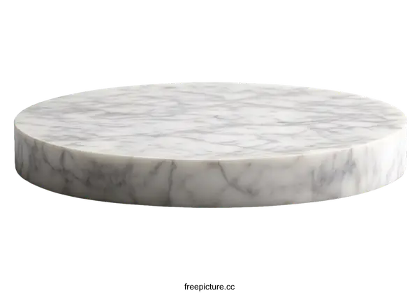 [Transparent Background PNG]Round Marble Serving Tray