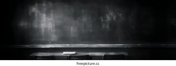 Empty Classroom Blackboard