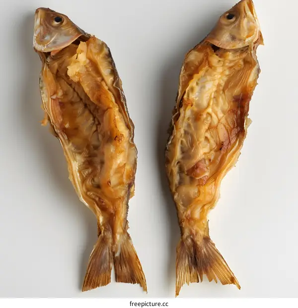 Two dried fish