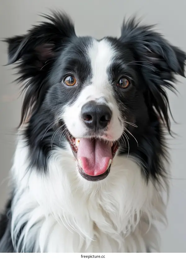 Happy Border Collie Portrait