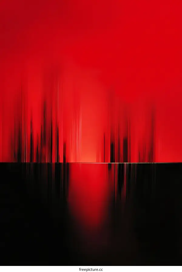 Abstract Red and Black Color Blending