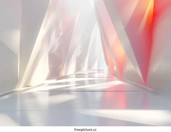 Pink and White Geometric Shapes