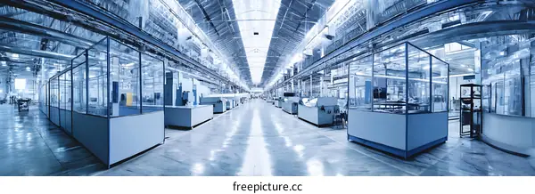 Modern Industrial Manufacturing Facility Interior
