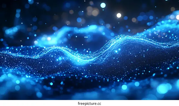 Abstract Digital Wave Pattern