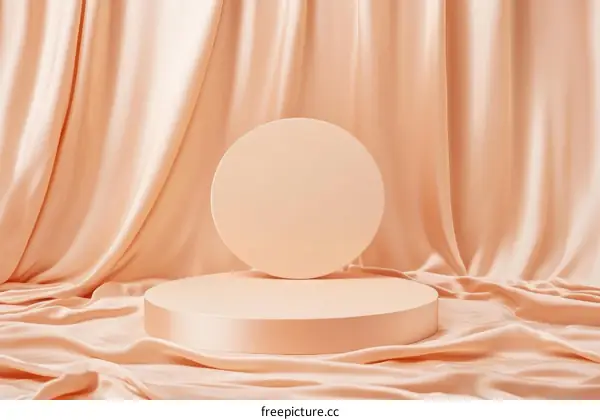 Elegant Peachy Pastel Product Display
