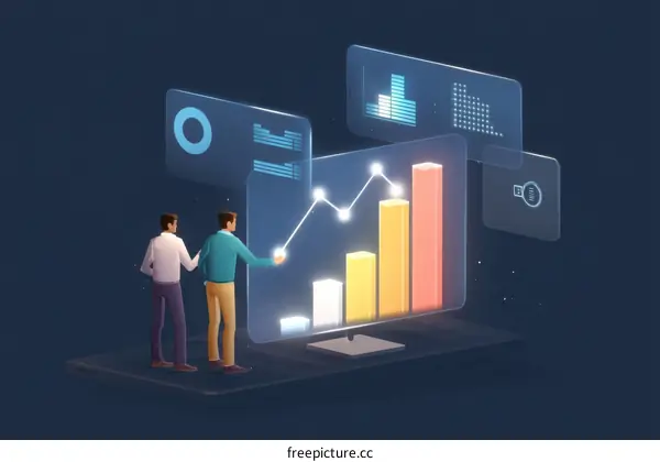 Business Growth Visualization Two Men