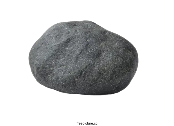 [Transparent Background PNG]Single Gray Stone Object on White Background