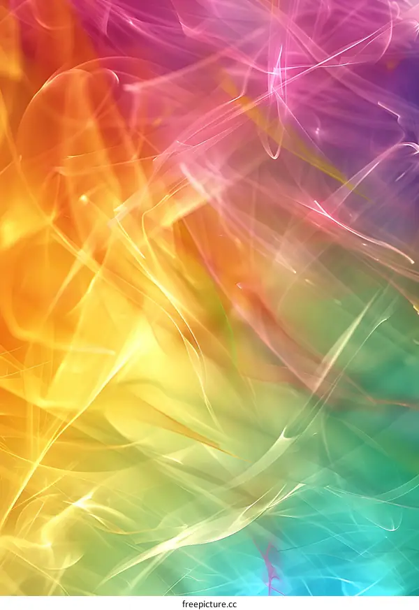 Abstract Rainbow Lines Background